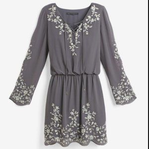 White House Boho Embroidered Dress